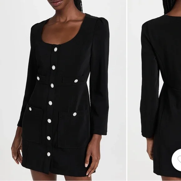 Line & Dot | Dresses | Line Dot Line Dot Alexis Dress Black Xs | Poshmark